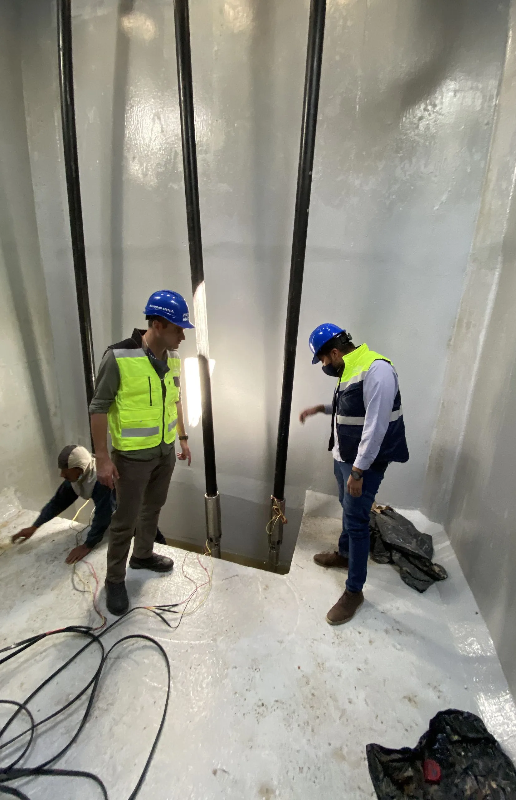 Obra terminada con equipamiento hidráulico